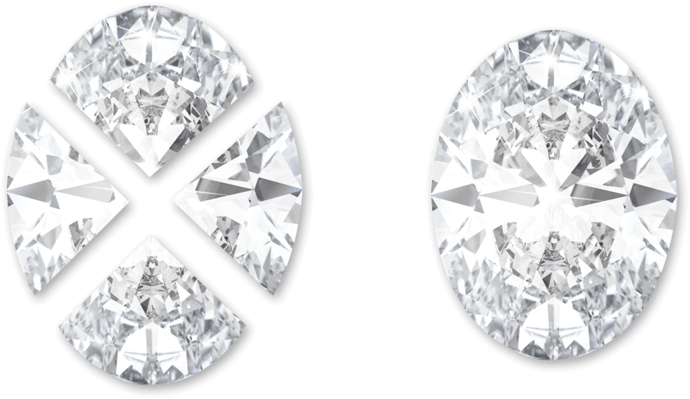 Oval Pie Cut Diamonds Manufacturer in Surat India Dharam Export